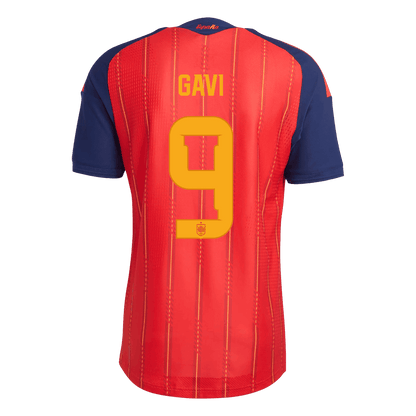 GAVI #9 Espagne Domicile Maillot 2026 Rouge Joueur