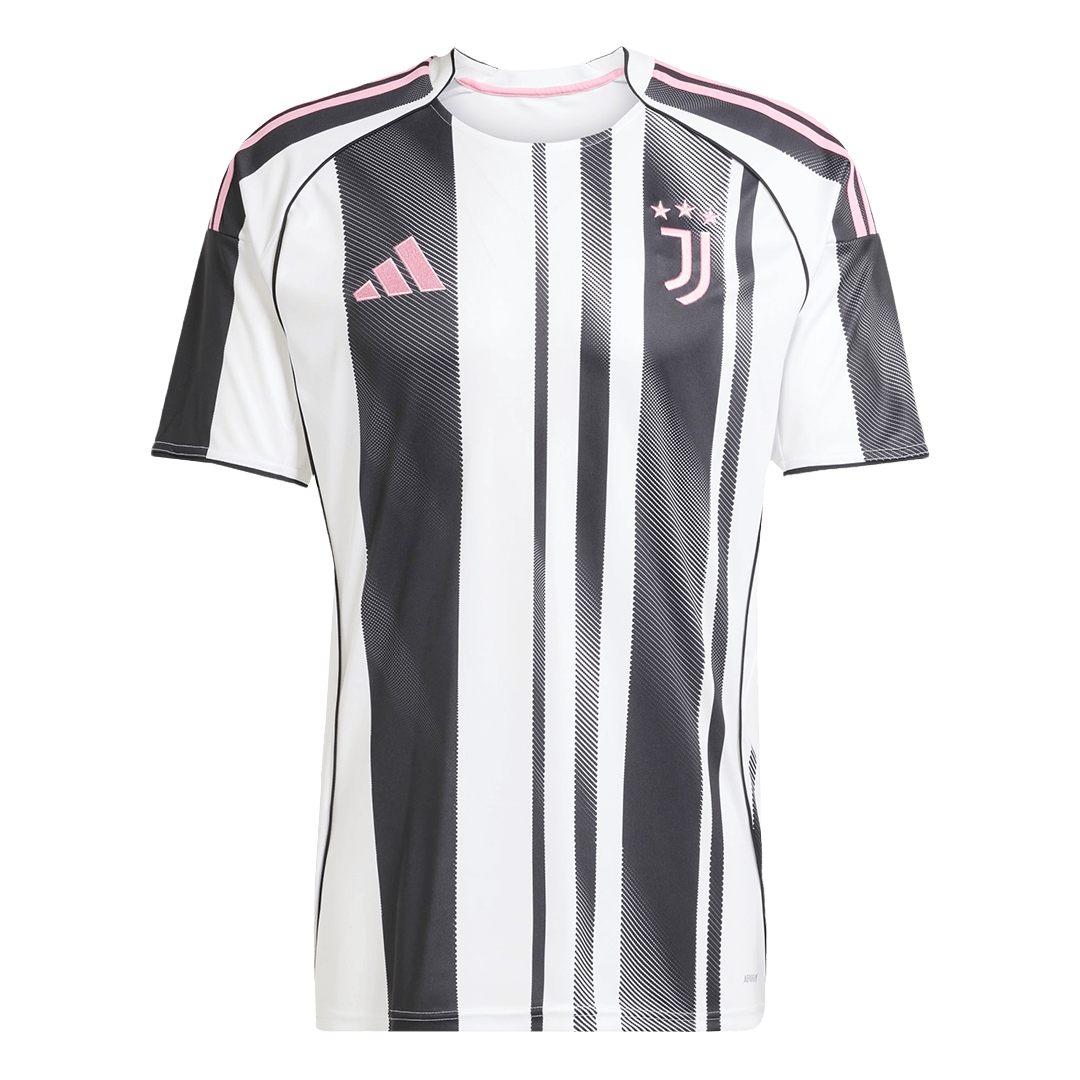 Juventus Domicile Maillot 2025/26 Noir&Blanc Grande Taille
