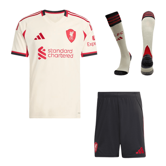 Liverpool Extérieur Maillot Kit 2025/26 Blanc