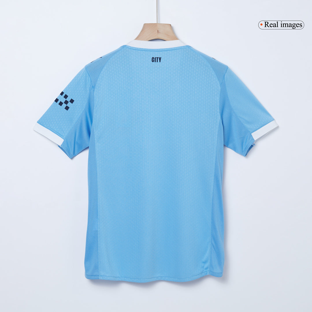Manchester City Domicile Maillot 2025/26 Bleu Joueur