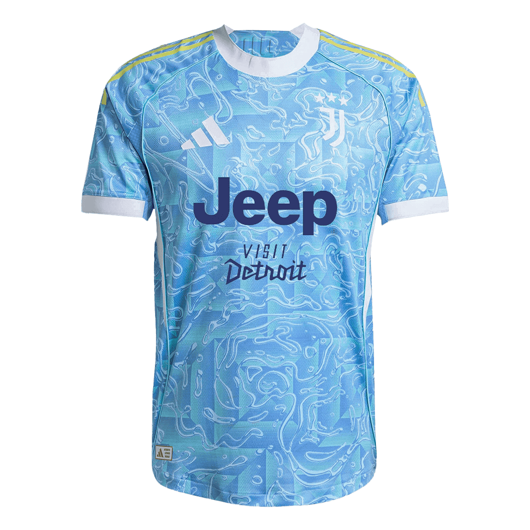 Juventus Extérieur Maillot 2025/26 Bleu Joueur