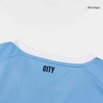 Manchester City Domicile Maillot 2025/26 Bleu - Super Grande Taille