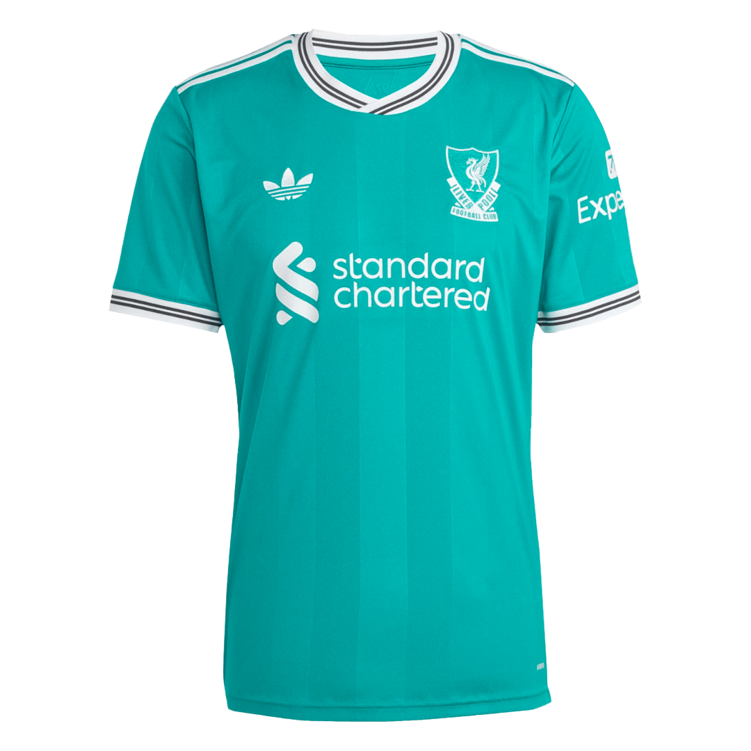 M.SALAH #11 Liverpool Third Maillot 2025/26 Vert