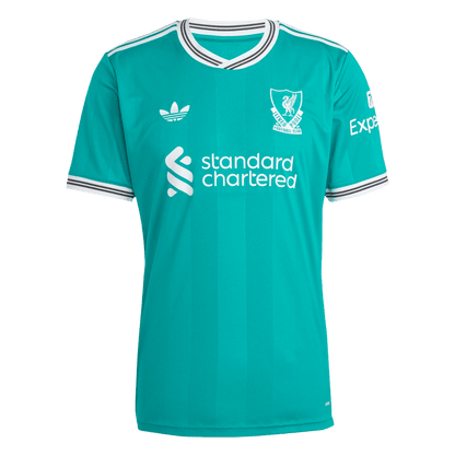 M.SALAH #11 Liverpool Third Maillot 2025/26 Vert