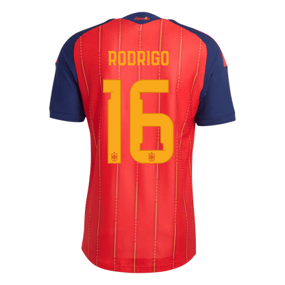 RODRIGO #16 Espagne Domicile Maillot 2026 Rouge Joueur