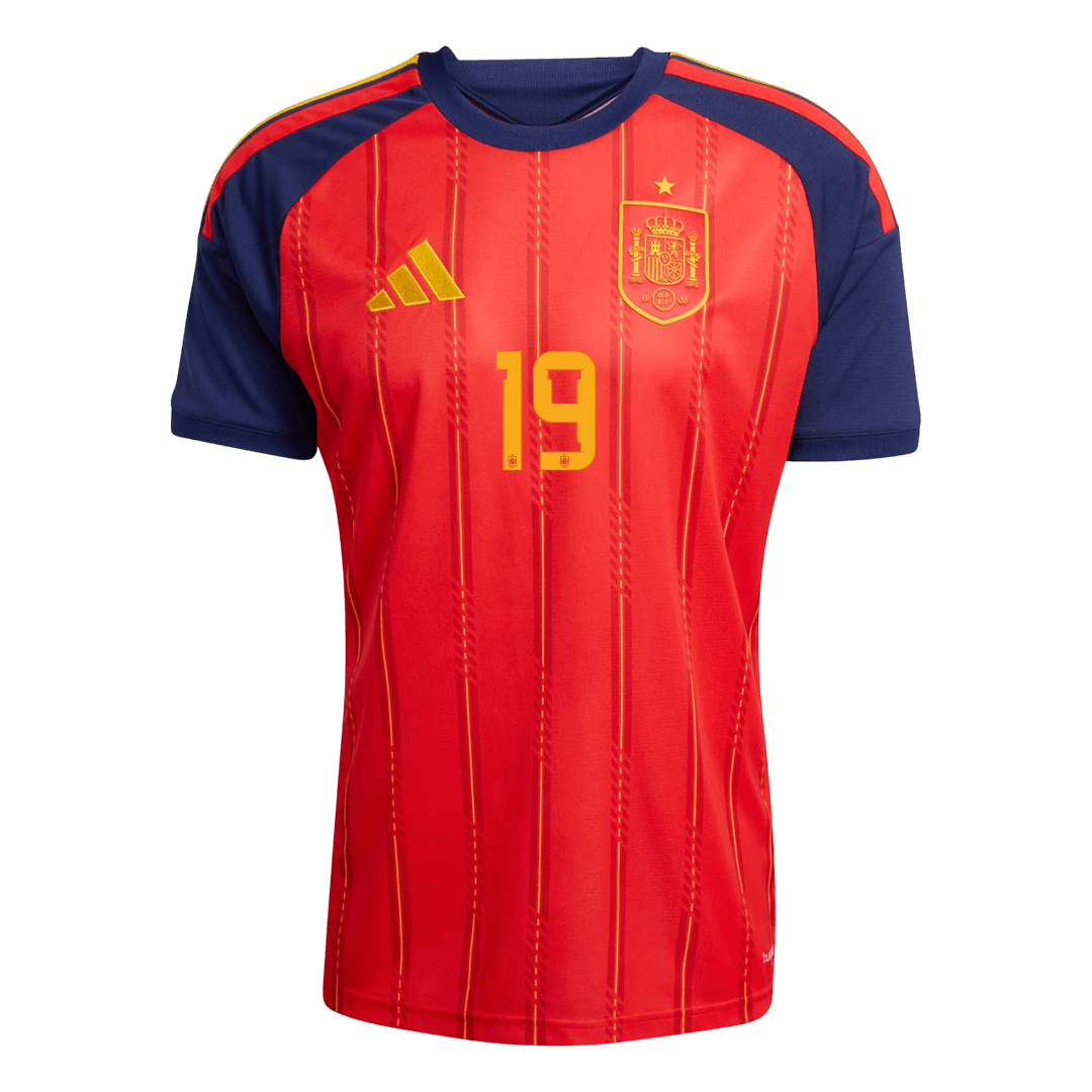 LAMINE YAMAL #19 Espagne Domicile Maillot 2026 Rouge - Super