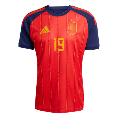 LAMINE YAMAL #19 Espagne Domicile Maillot 2026 Rouge - Super