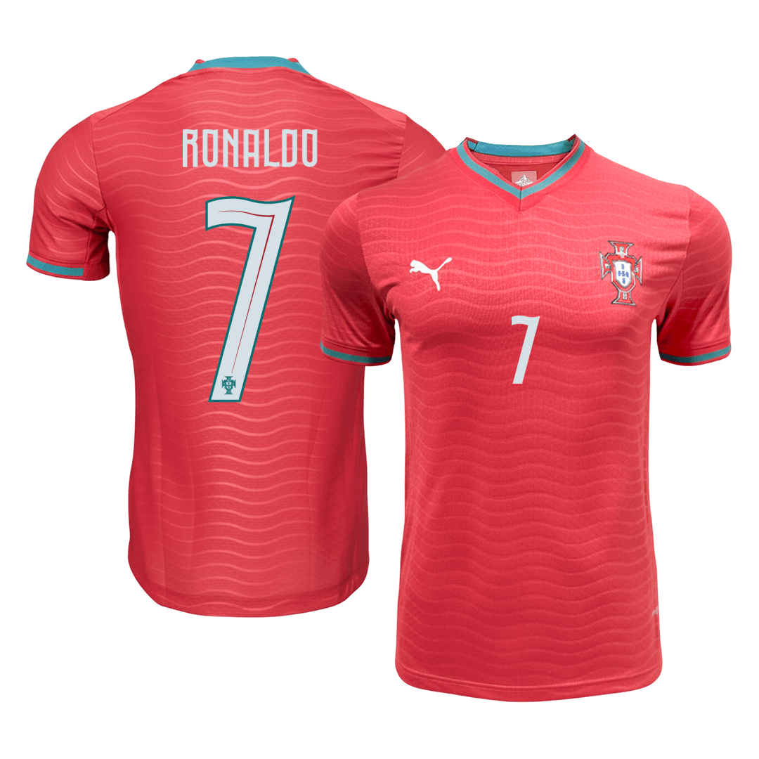 RONALDO #7 Portugal Domicile Maillot 2026 Rouge Joueur