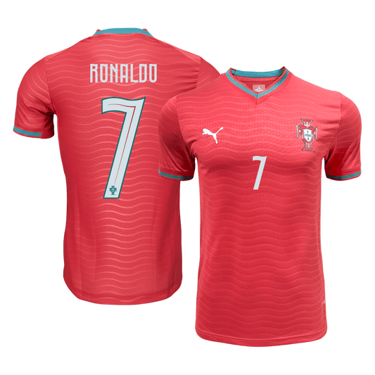 RONALDO #7 Portugal Domicile Maillot 2026 Rouge Joueur