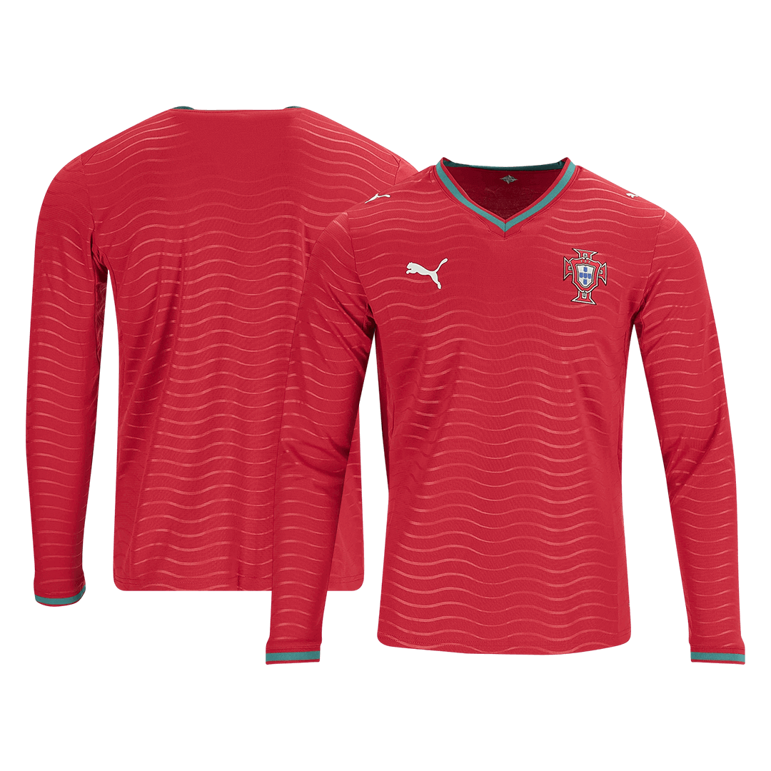Portugal Domicile Maillot Manches Longues 2026 Rouge
