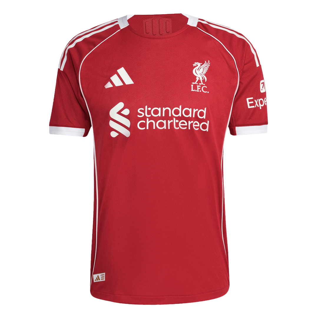 VIRGIL #4 Liverpool Domicile Maillot 2025/26 Rouge Joueur