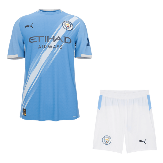 Men Manchester City Domicile Maillot Kit 2025/26 Bleu - Super