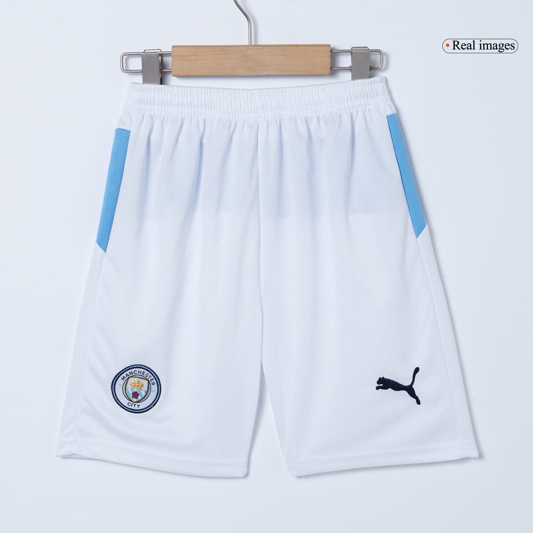 Manchester City Domicile Maillot Kit 2025/26 Enfant Bleu