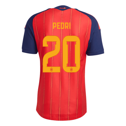 PEDRI #20 Espagne Domicile Maillot 2026 Rouge Joueur