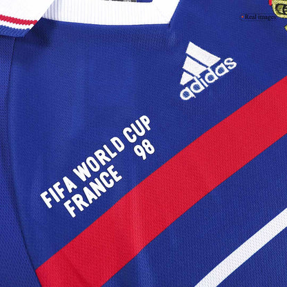 Retro ZIDANE #10 France Domicile Maillot 1998 Bleu