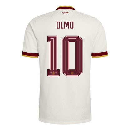 OLMO #10 Espagne Extérieur Maillot 2026 Blanc Joueur