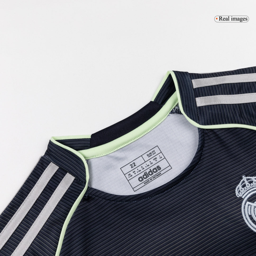 Kids Real Madrid Extérieur Maillot Kit 2025/26 Bleu marine - Super