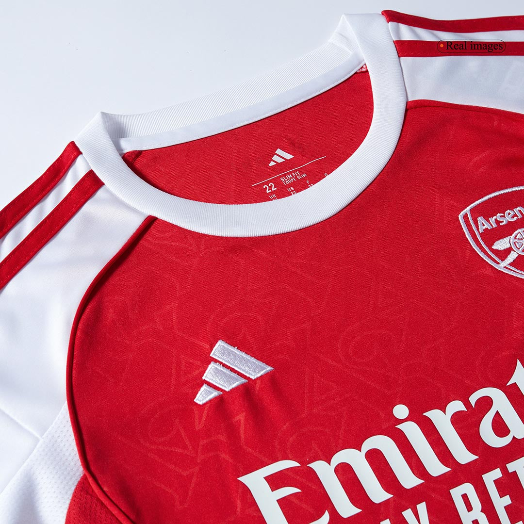 Arsenal Domicile Maillot Kit 2025/26 Enfant Rouge