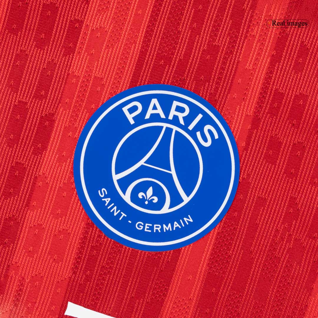 Les Parisiens Third Maillot 2025/26 Rouge Joueur Grande Taille