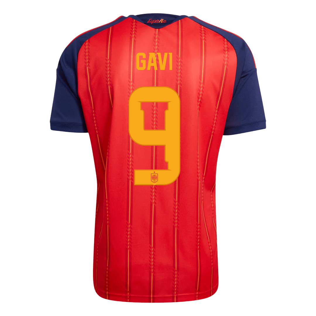 GAVI #9 Espagne Domicile Maillot 2026 Rouge - Super