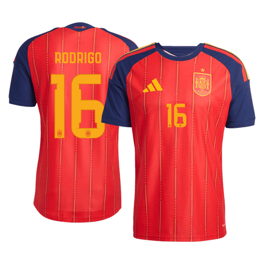 RODRIGO #16 Espagne Domicile Maillot 2026 Rouge Joueur