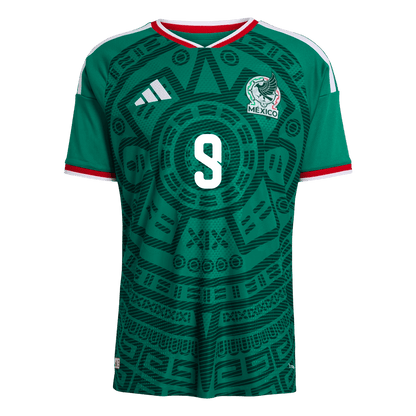 Raúl #9 Mexique Domicile Maillot 2026 Vert Joueur