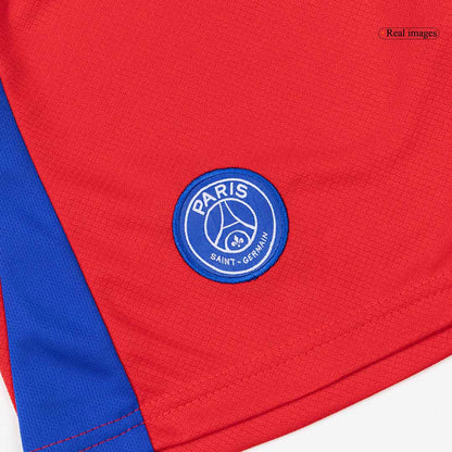 Les Parisiens Third Maillot Kit 2025/26 Enfant Rouge