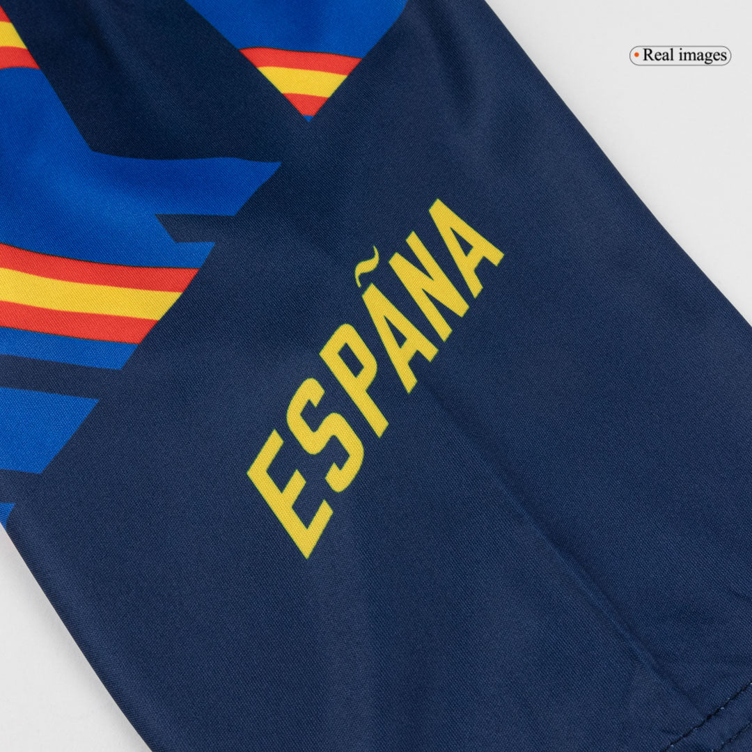 Espagne Pre-Match Maillot 2026 Bleu marine Grande Taille
