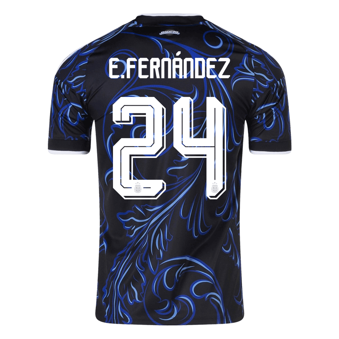 E. FERNÁNDEZ #24 Argentine Extérieur Maillot 2026 Noir