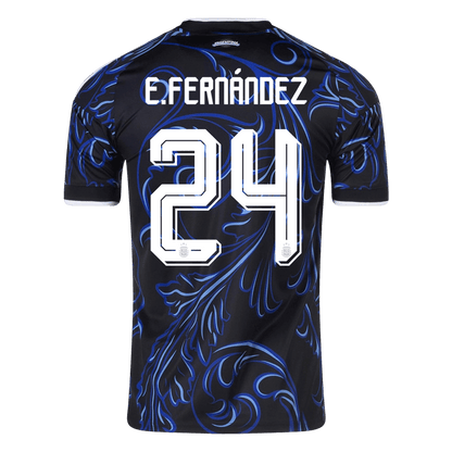 E. FERNÁNDEZ #24 Argentine Extérieur Maillot 2026 Noir