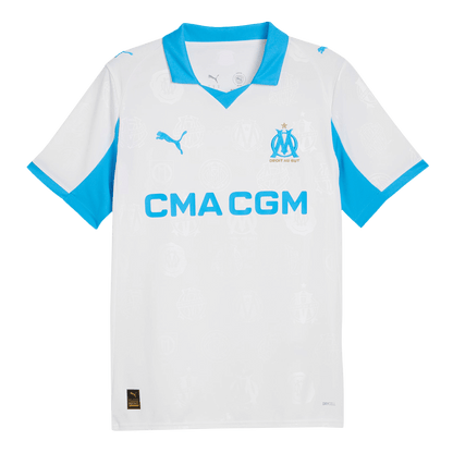 Olympique de Marseille Domicile Maillot 2025/26 Blanc Grande Taille