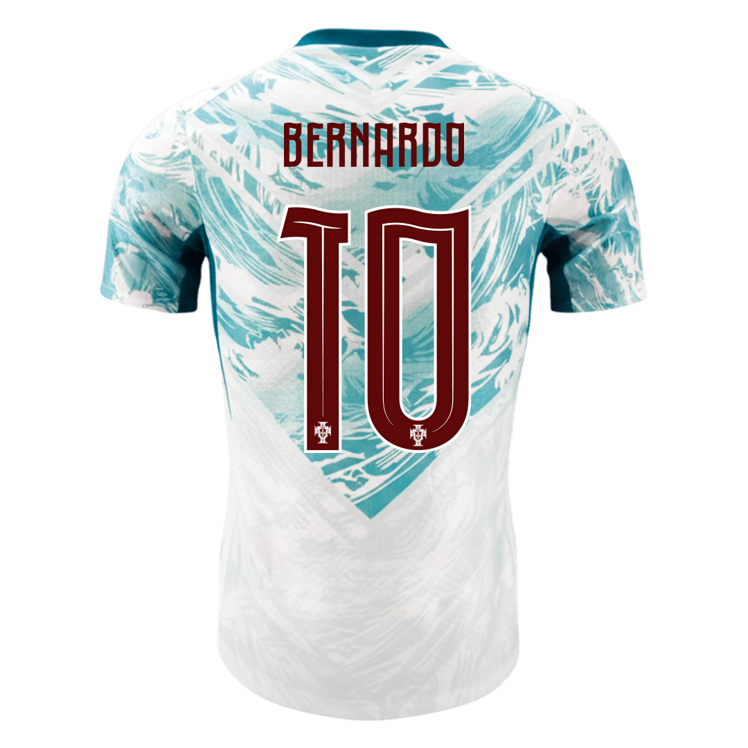 BERNARDO #10 Portugal Extérieur Maillot 2026 White&Green Joueur