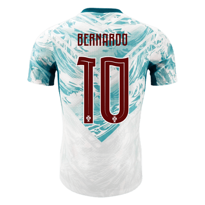 BERNARDO #10 Portugal Extérieur Maillot 2026 White&Green Joueur