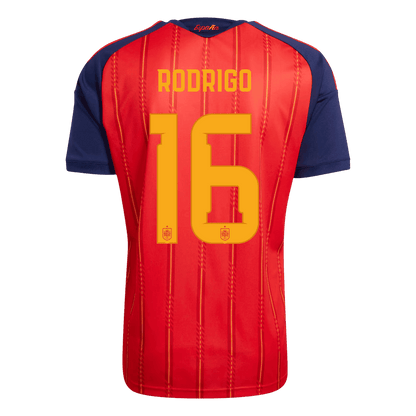RODRIGO #16 Espagne Domicile Maillot 2026 Rouge Joueur