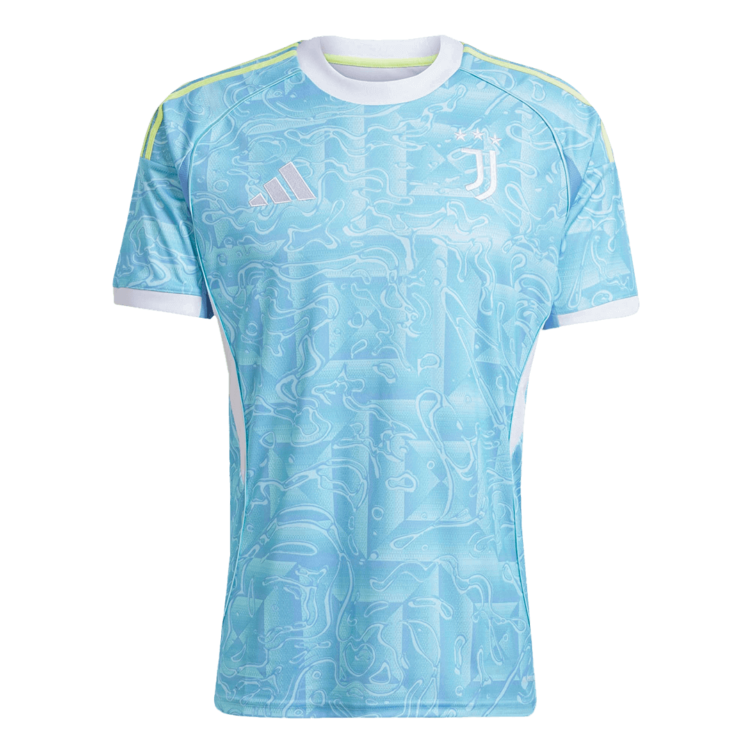 Juventus Extérieur Maillot 2025/26 Bleu Grande Taille