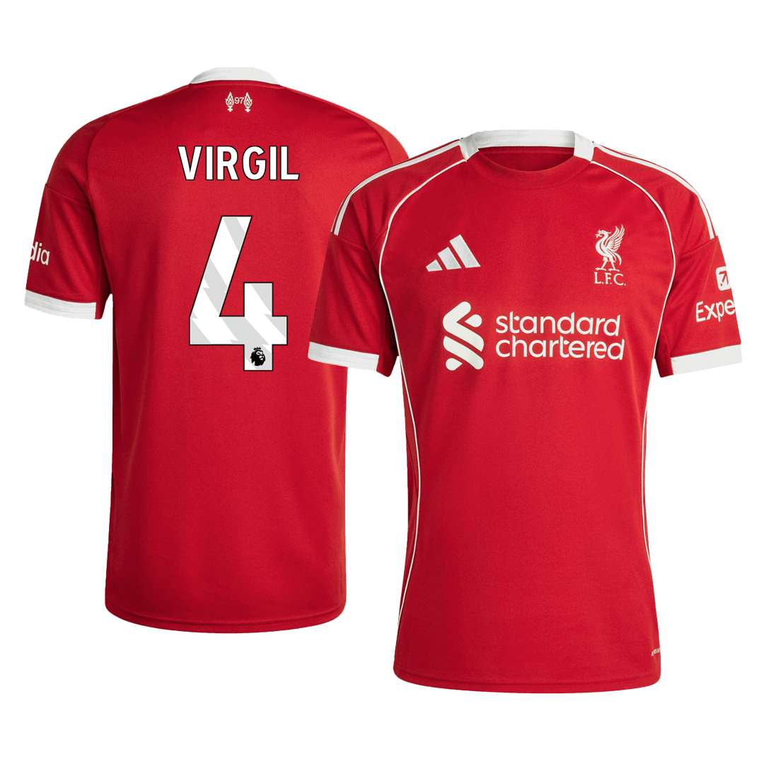 VIRGIL #4 Liverpool Domicile Maillot 2025/26 Rouge