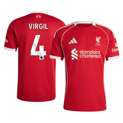 VIRGIL #4 Liverpool Domicile Maillot 2025/26 Rouge