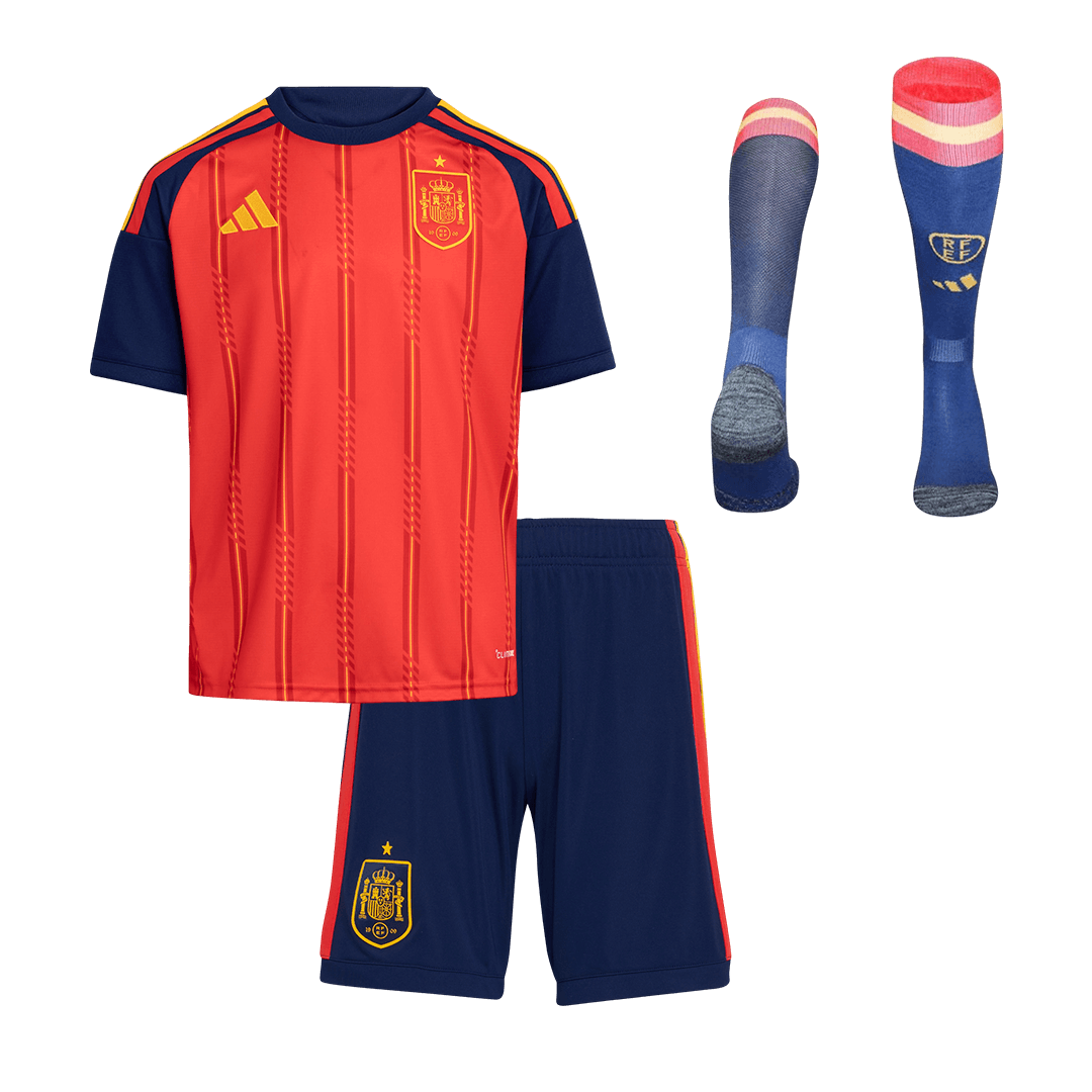 Espagne Domicile Maillot Kit 2026 Enfant Rouge - Super