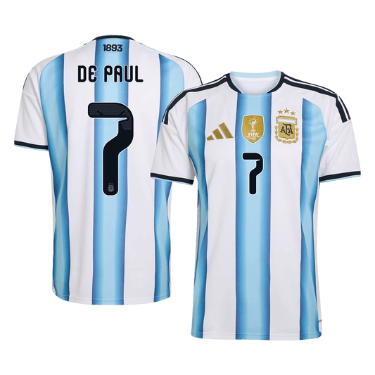 DE PAUL #7 Argentine Domicile Maillot 2026 Blue&White - Super