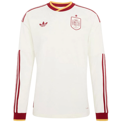 Espagne Extérieur Maillot Manches Longues 2026 Blanc