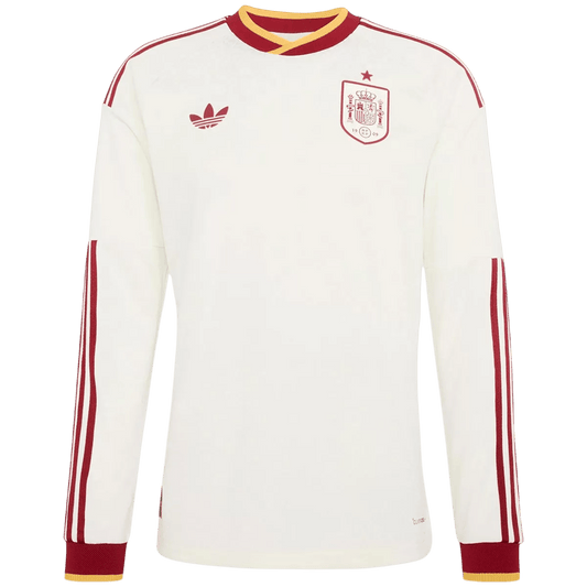 Espagne Extérieur Maillot Manches Longues 2026 Blanc