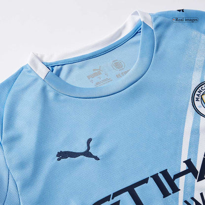 Manchester City Domicile Maillot Manches Longues 2025/26 Bleu
