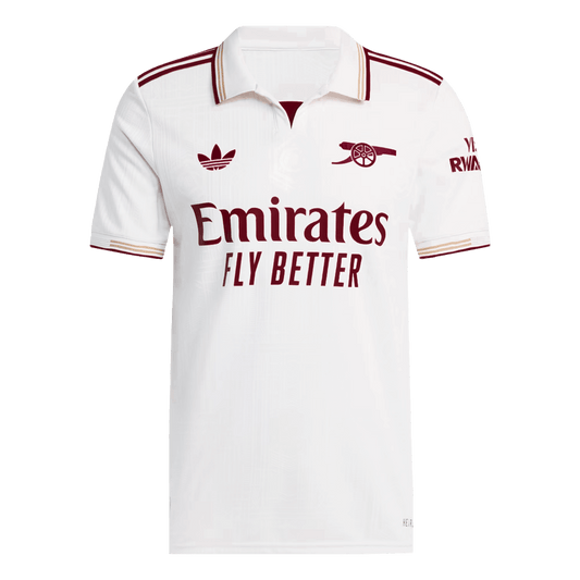 Arsenal Third Maillot 2025/26 Blanc Joueur