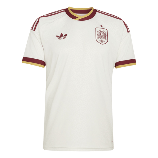 Espagne Extérieur Maillot 2026 Blanc Grande Taille