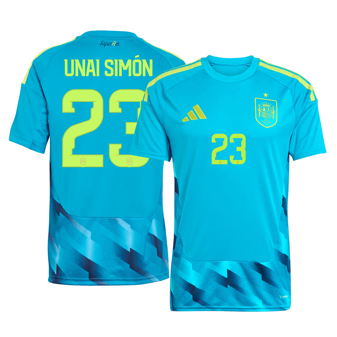 UNAI SIMÓN #23 Espagne Gardien Maillot 2026 Bleu
