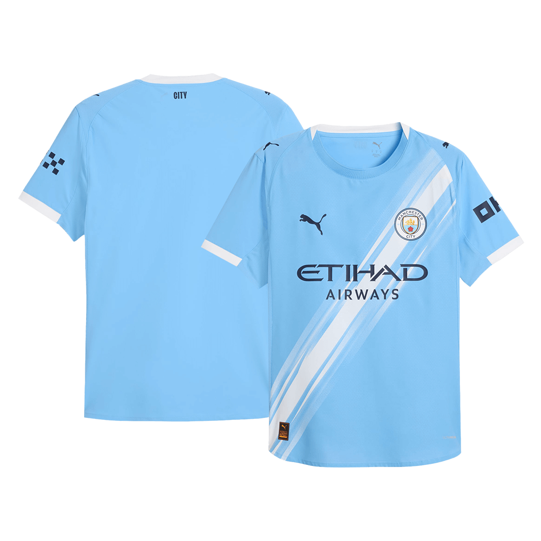 Manchester City Domicile Maillot 2025/26 Bleu Joueur