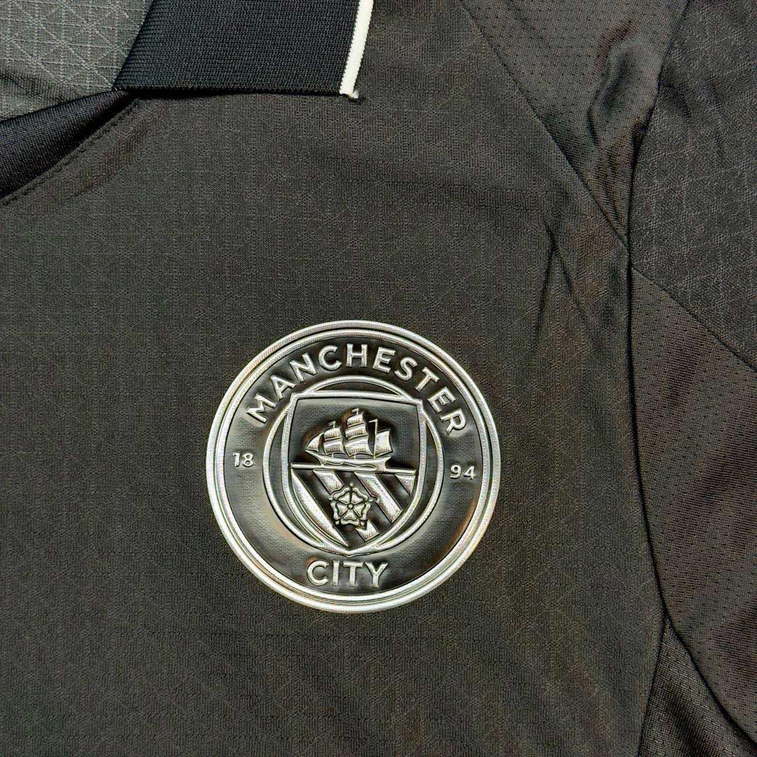 Manchester City Extérieur Maillot 2025/26 Noir Joueur