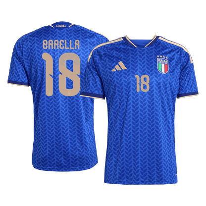 BARELLA #18 Italie Domicile Maillot 2026 Bleu - Super