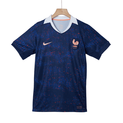 France Domicile Maillot 2025 Bleu - Euro Féminin Grande Taille