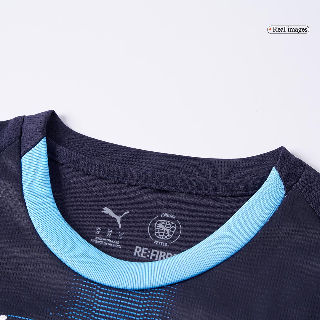 Olympique de Marseille Extérieur Maillot Kit 2025/26 Enfant Bleu marine